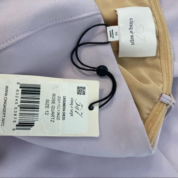 CINQ À SEPT Cassandra Strapless Ruffle Dress Sz 12 - Picture 11 of 11